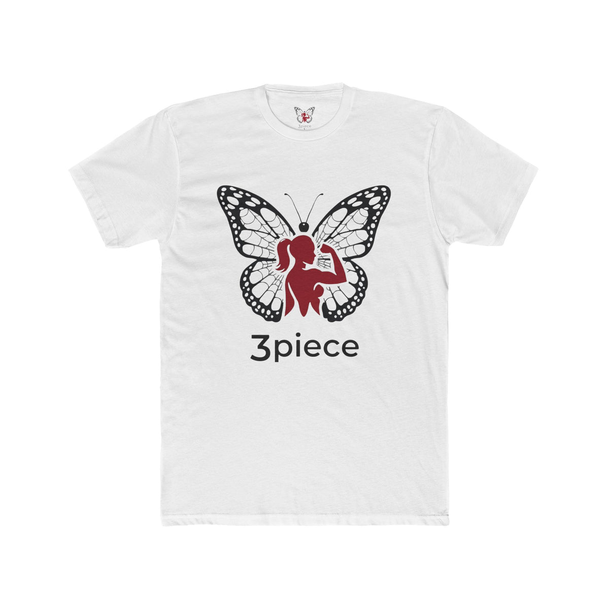 Butterfly Fitness Tee — "3piece" Motivational Gym Shirt
