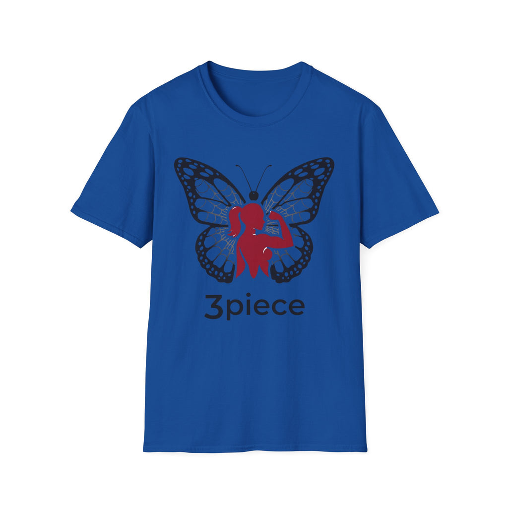Butterfly Fitness Logo T-Shirt — "3piece" Silhouette Gym Tee