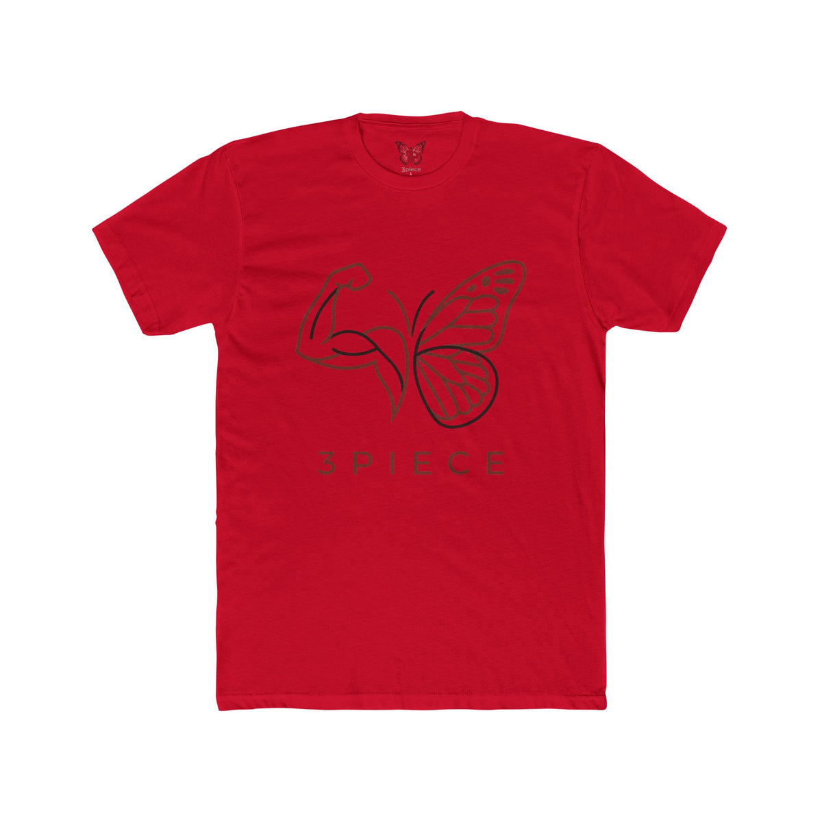 Butterfly Bicep Tee — 3PIECE Graphic Crew Shirt