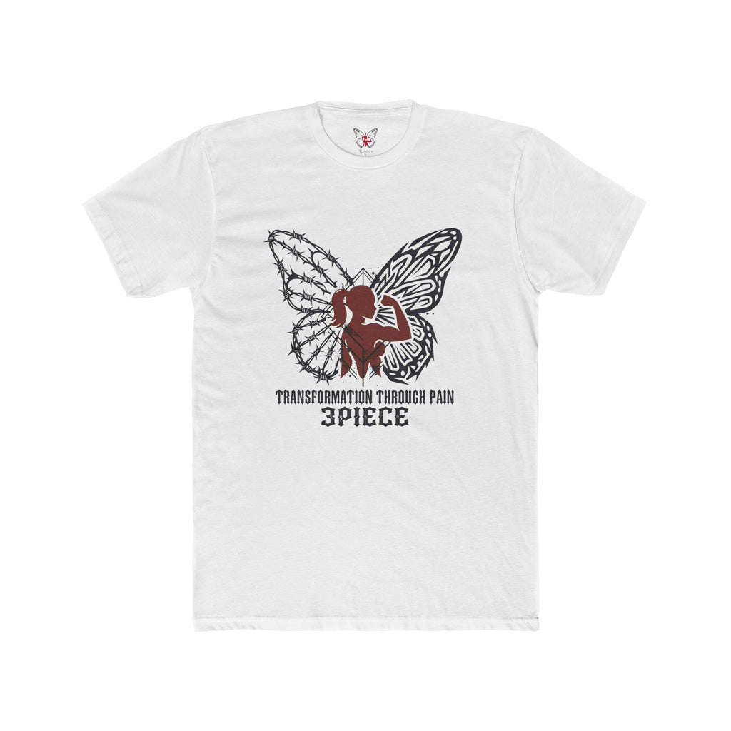 Butterfly Transformation Tee — "Transformation Through Pain" Graphic T-Shirt