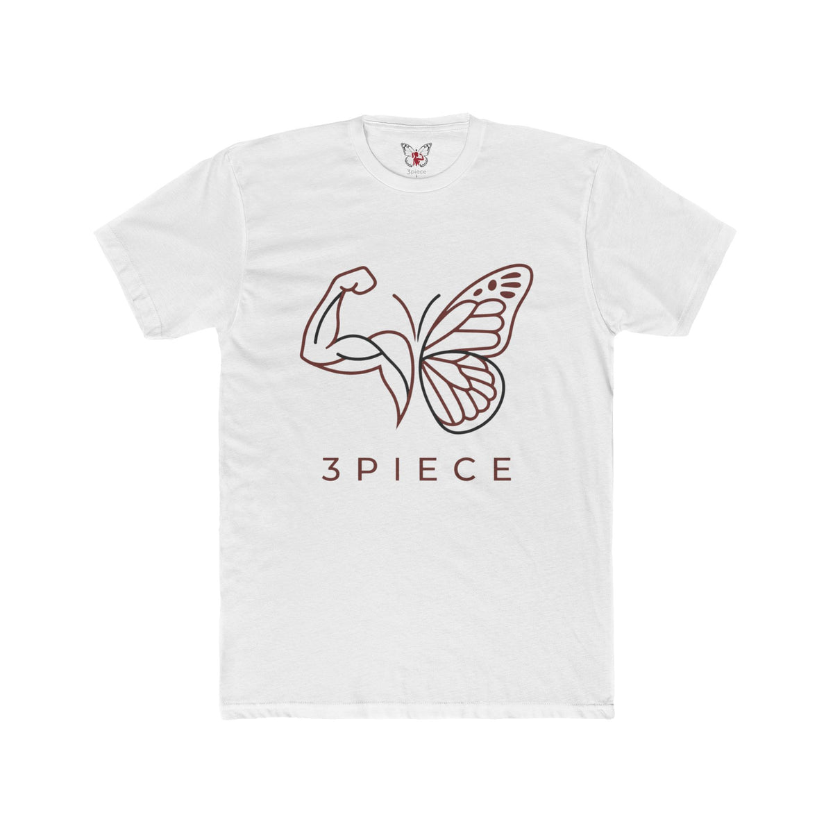 Butterfly Bicep Tee — 3PIECE Graphic Crew Shirt