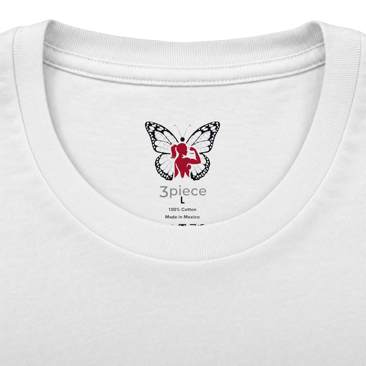 Butterfly Crown Tee — 'W3piece' Graphic Cotton T-Shirt