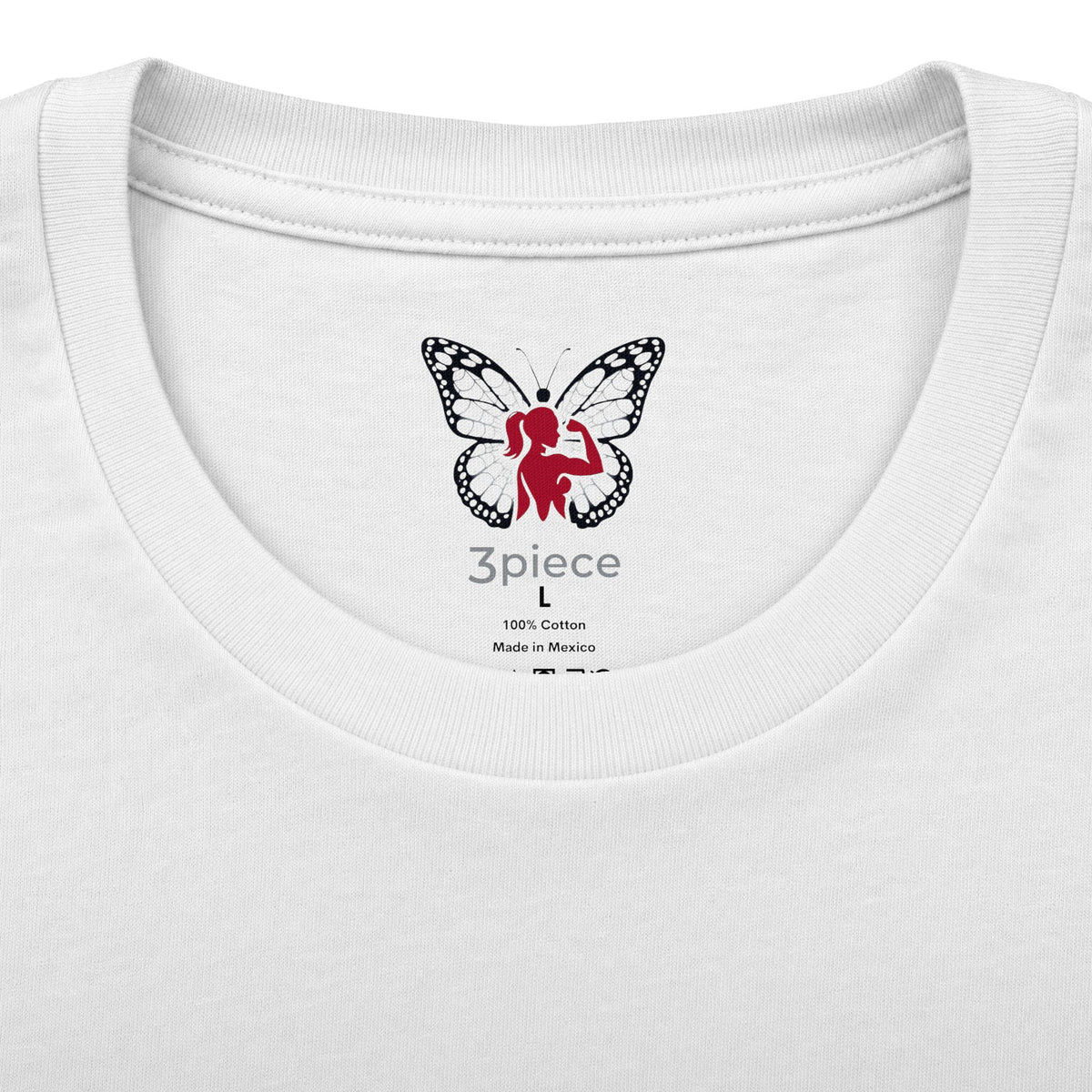 Butterfly Bicep Tee — 3PIECE Graphic Crew Shirt