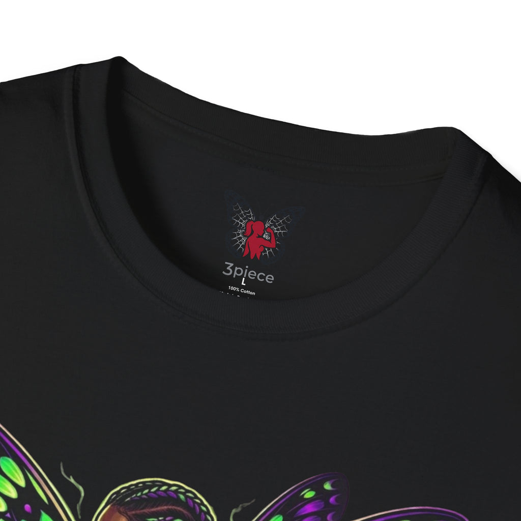 Butterfly Warrior T‑Shirt — '3piece' Gothic Fairy Graphic