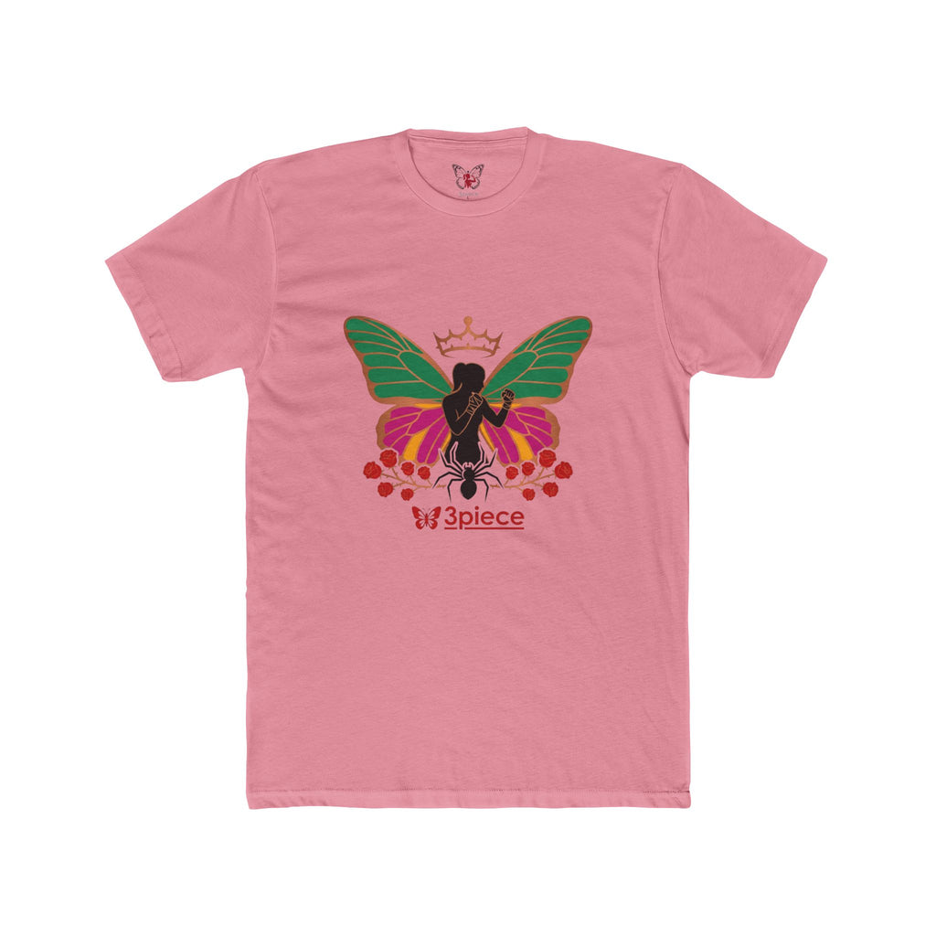 Butterfly Crown Tee — 'W3piece' Graphic Cotton T-Shirt