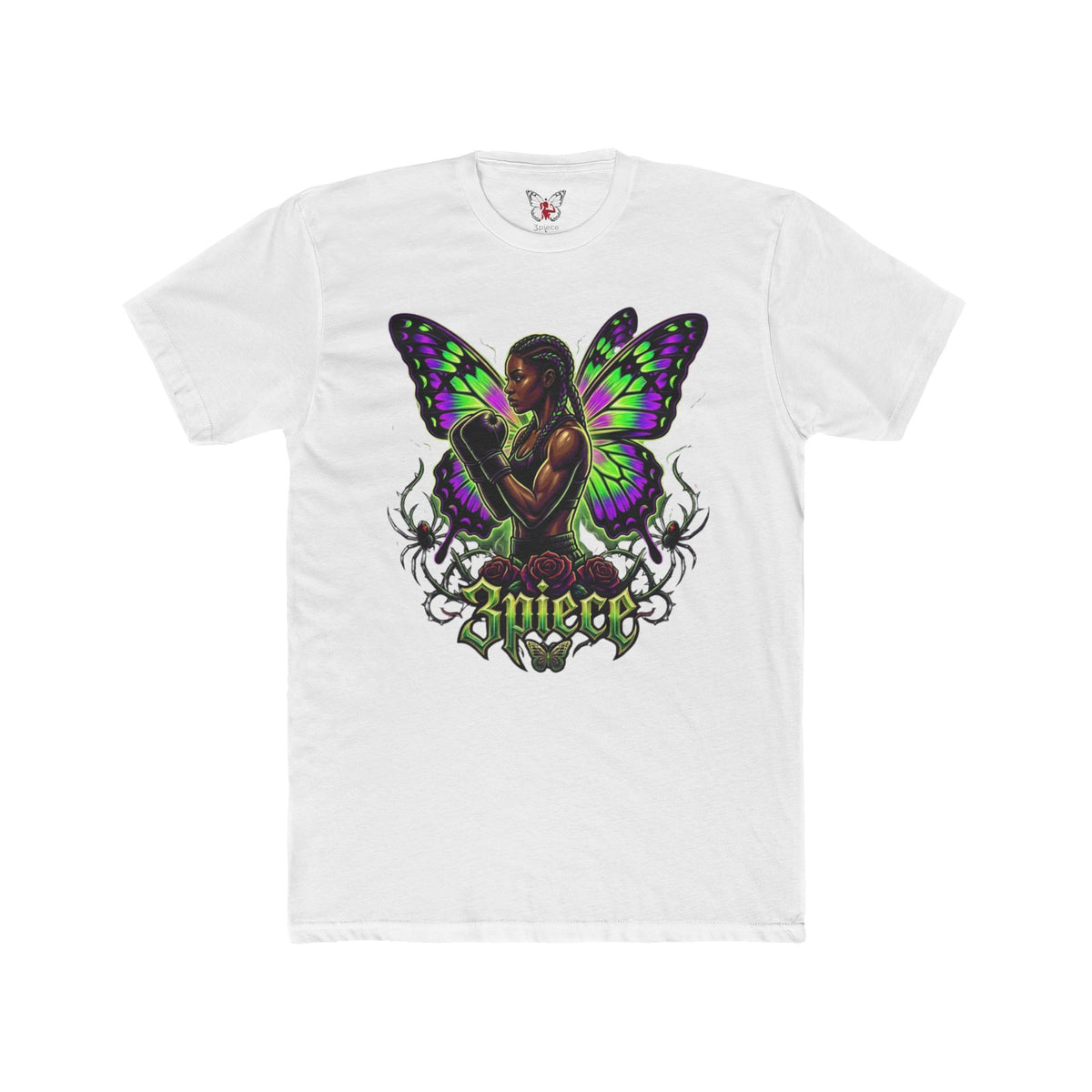 3Piece — Purple Green Butterfly Tee