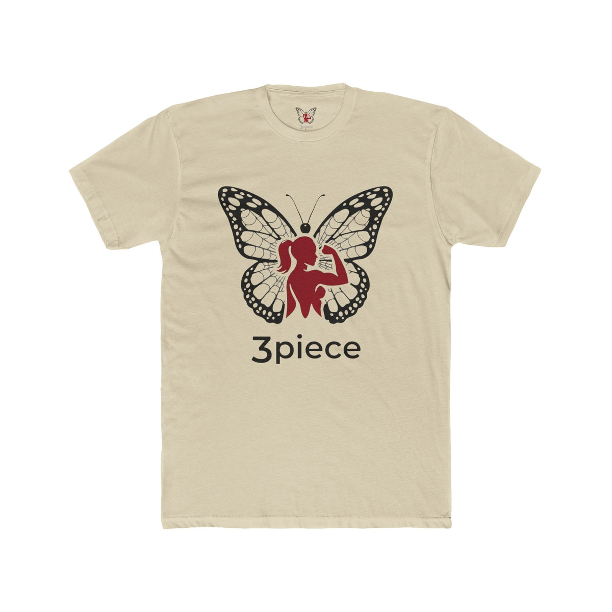 Butterfly Fitness Tee — "3piece" Motivational Gym Shirt