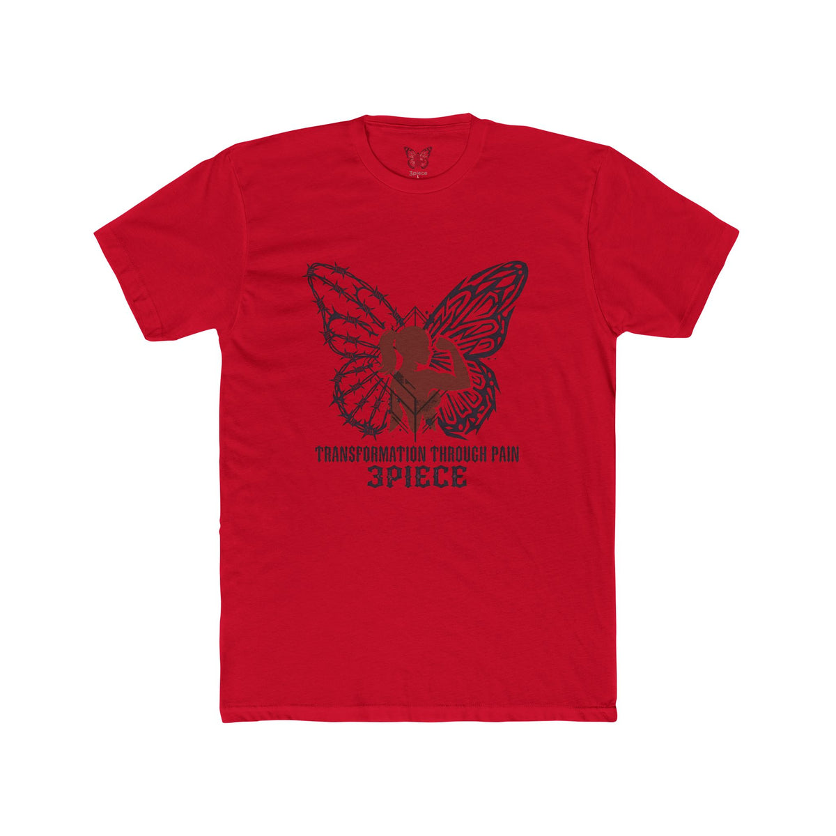 Butterfly Transformation Tee — "Transformation Through Pain" Graphic T-Shirt