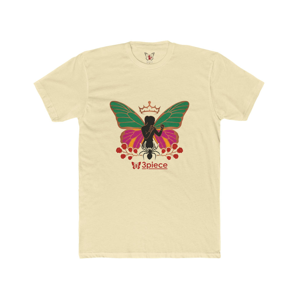 Butterfly Crown Tee — 'W3piece' Graphic Cotton T-Shirt