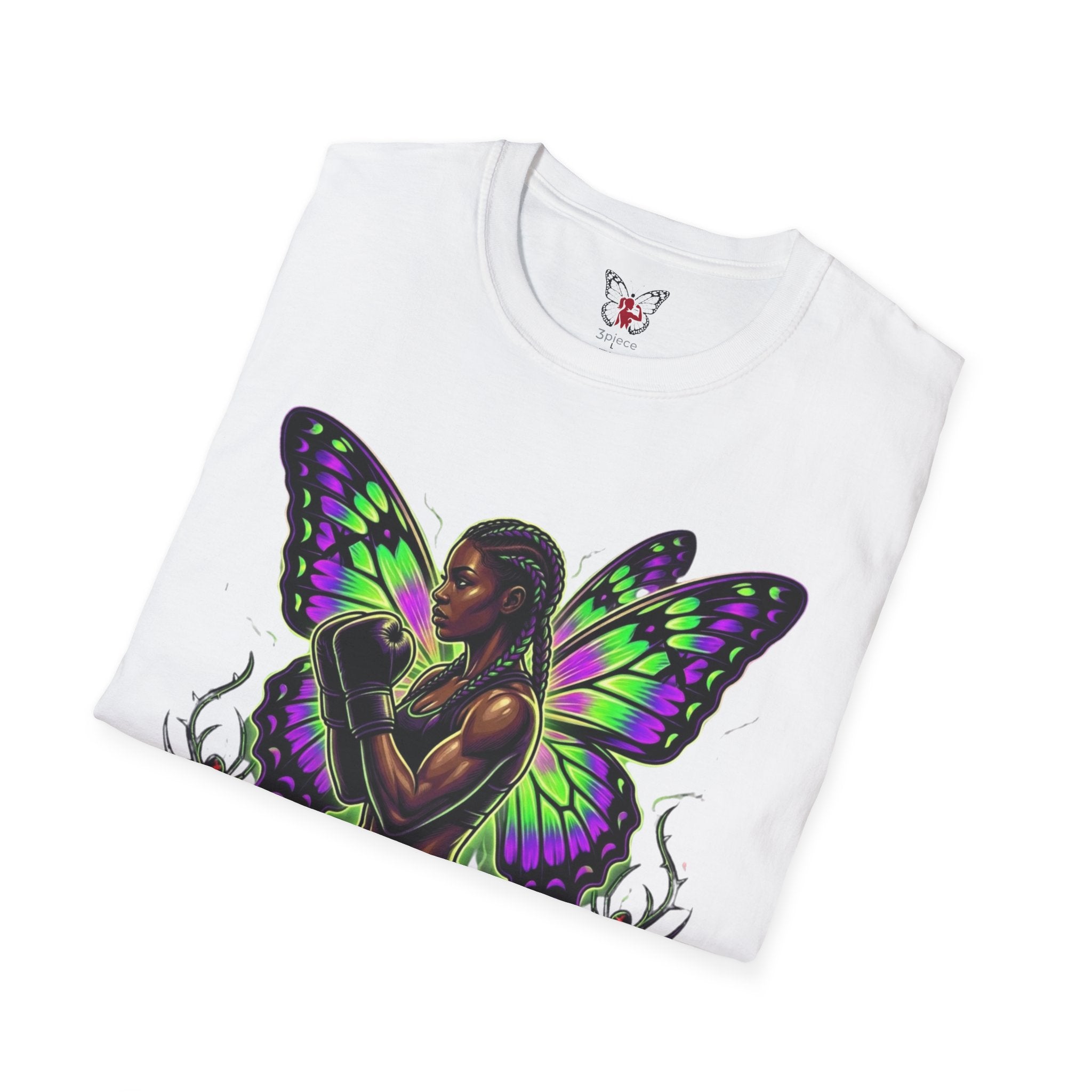 Butterfly Warrior T‑Shirt — '3piece' Gothic Fairy Graphic