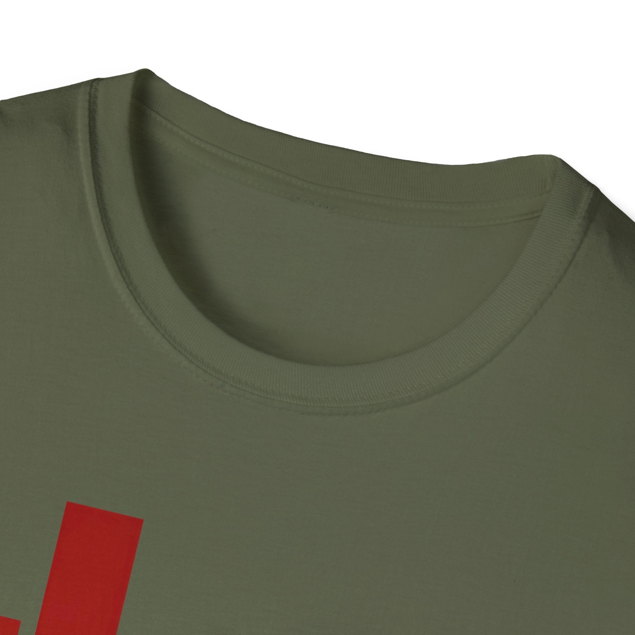 Panther Half-Face Tee — Fierce Panther Hiding Behind Gate