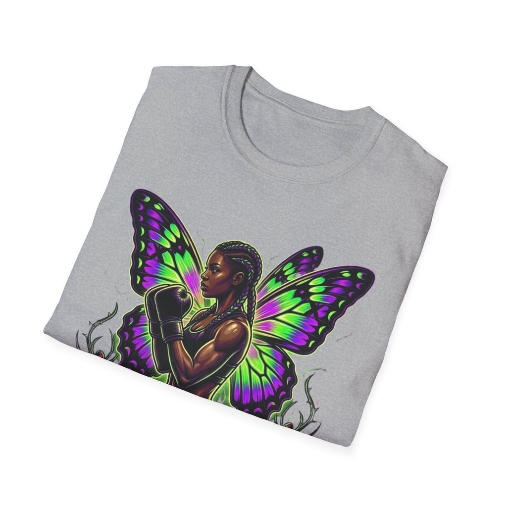 Butterfly Warrior T‑Shirt — '3piece' Gothic Fairy Graphic