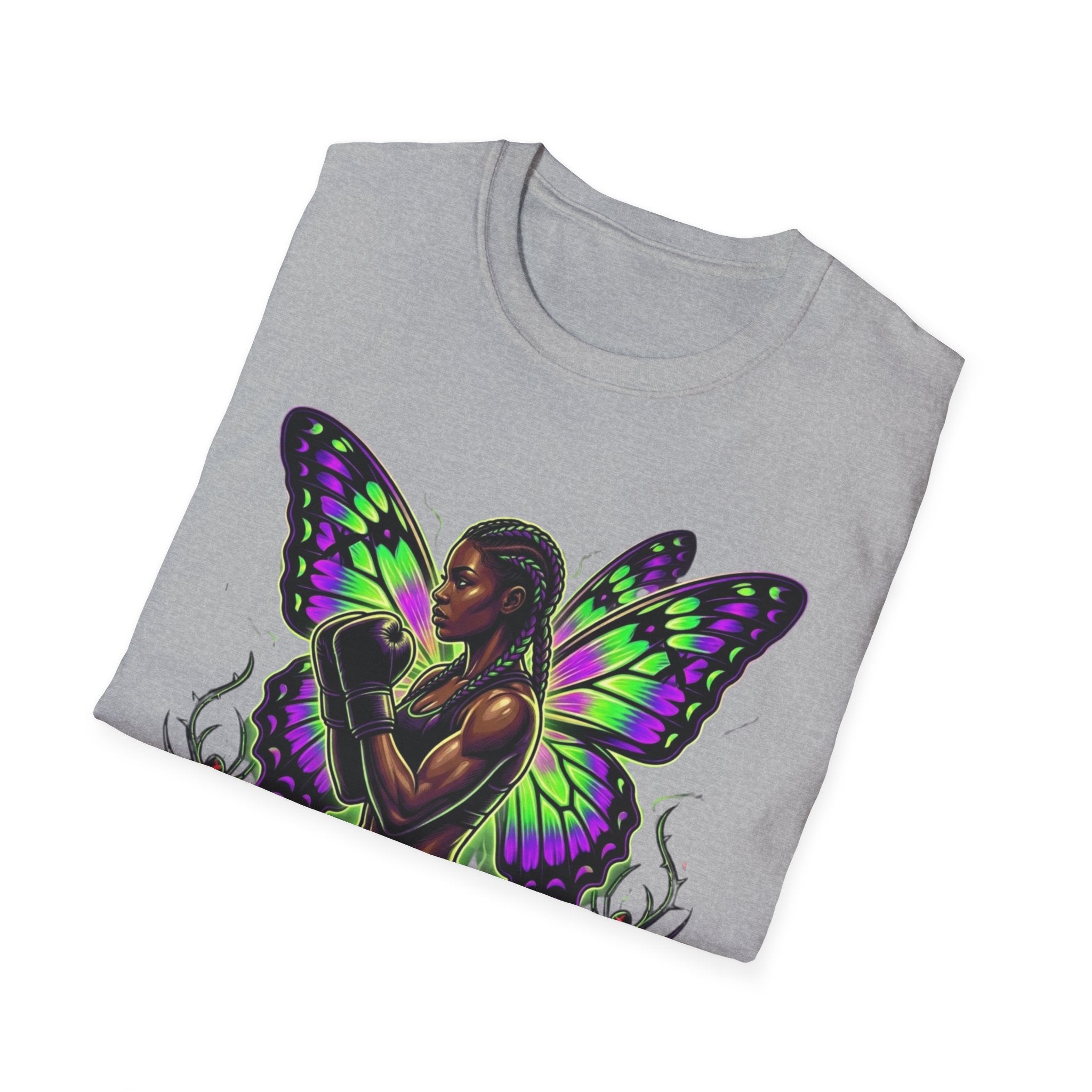 Butterfly Warrior T‑Shirt — '3piece' Gothic Fairy Graphic
