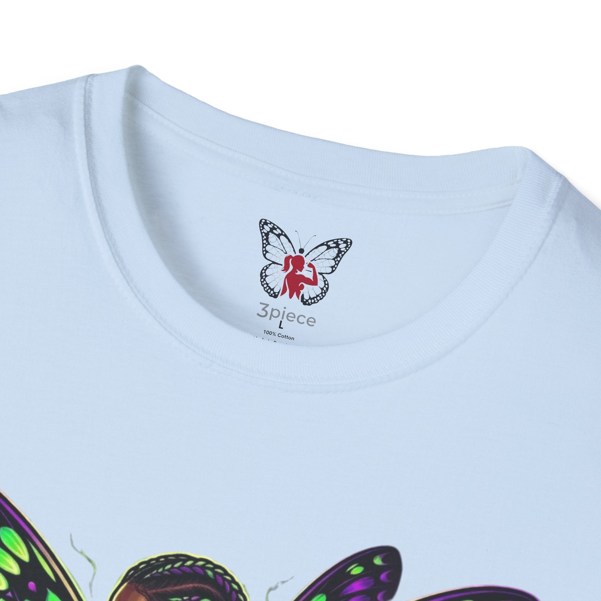 Butterfly Warrior T‑Shirt — '3piece' Gothic Fairy Graphic