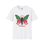 Butterfly Crown T-Shirt — Empowered Black Woman Silhouette Design