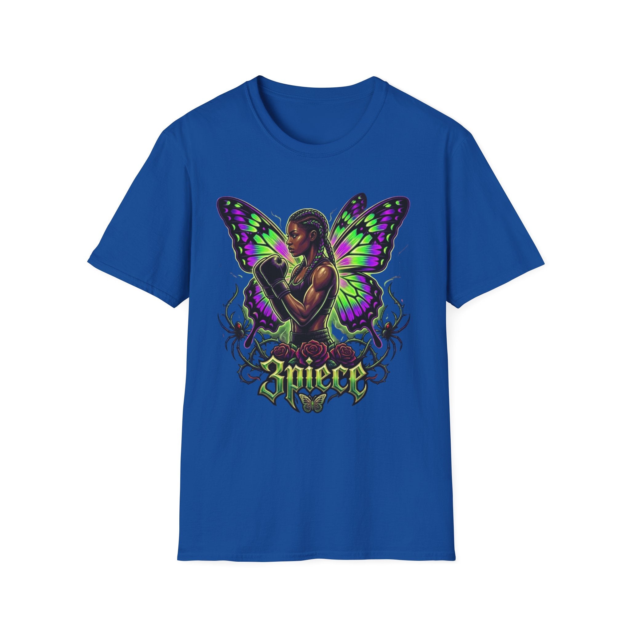 Butterfly Warrior T‑Shirt — '3piece' Gothic Fairy Graphic