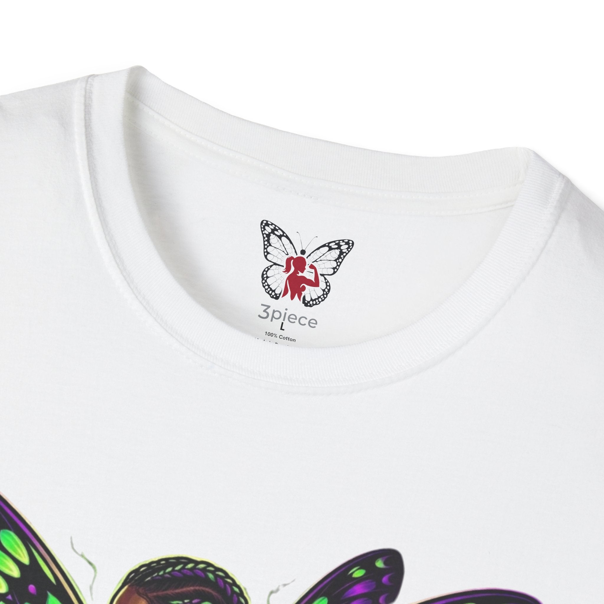 Butterfly Warrior T‑Shirt — '3piece' Gothic Fairy Graphic
