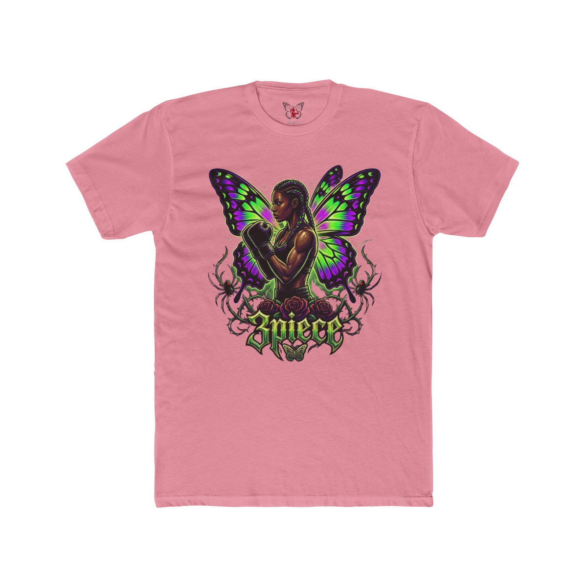 3Piece — Purple Green Butterfly Tee
