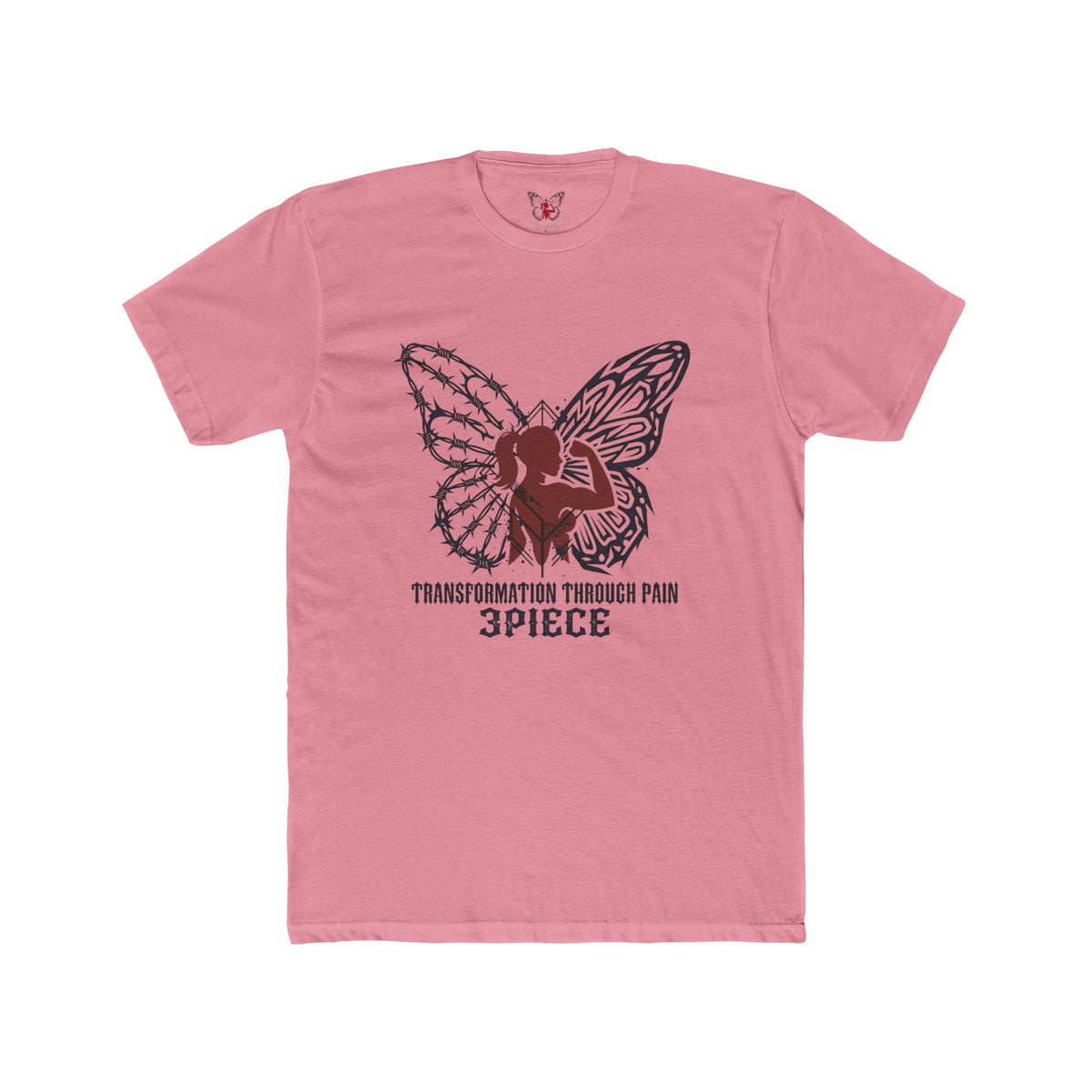 Butterfly Transformation Tee — "Transformation Through Pain" Graphic T-Shirt