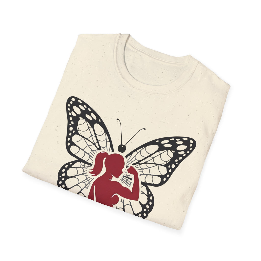 Butterfly Fitness Logo T-Shirt — "3piece" Silhouette Gym Tee